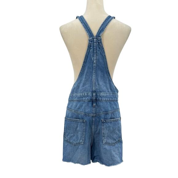 Madewell Adirondack Short Overalls in Dawkins Wash Denim 100% Cotton - Picture 4 of 14